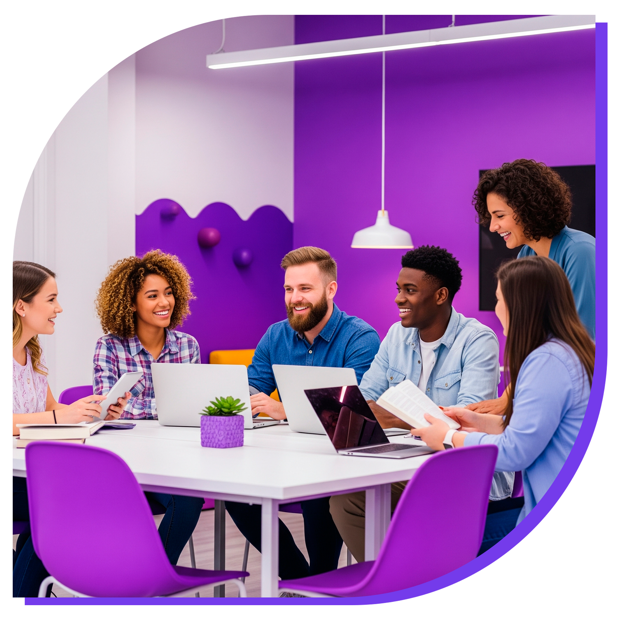 Equipe de consultores acadêmicos colaborando em mentoria